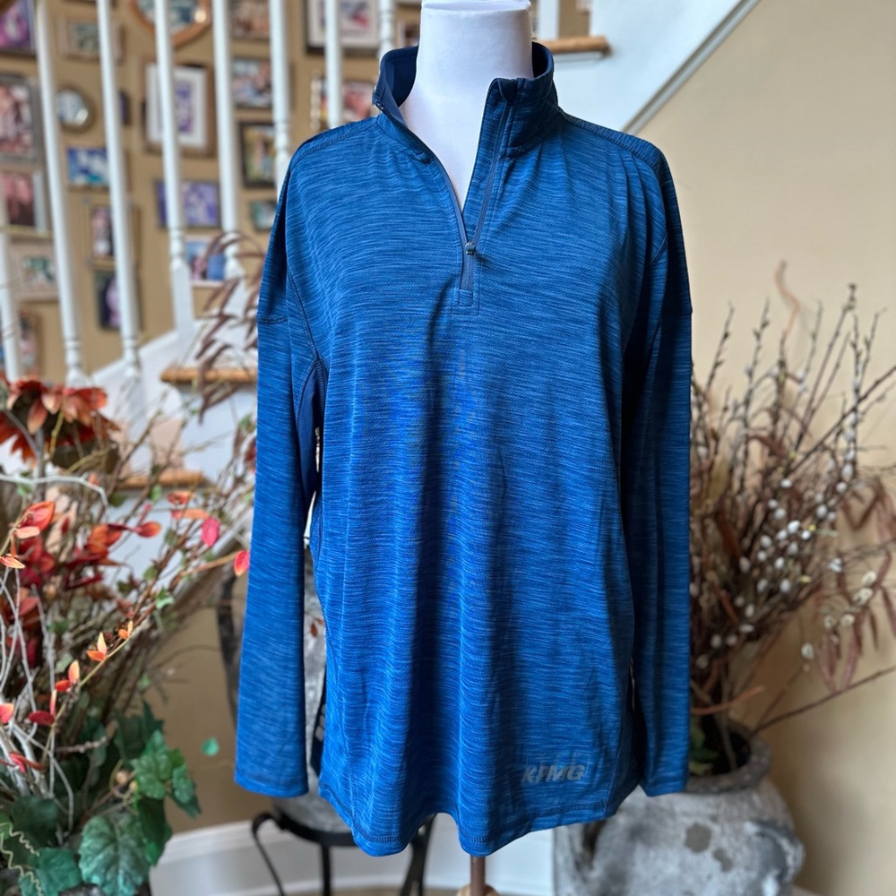 Elevate Sport 2XL Blue Half Zip Pullover